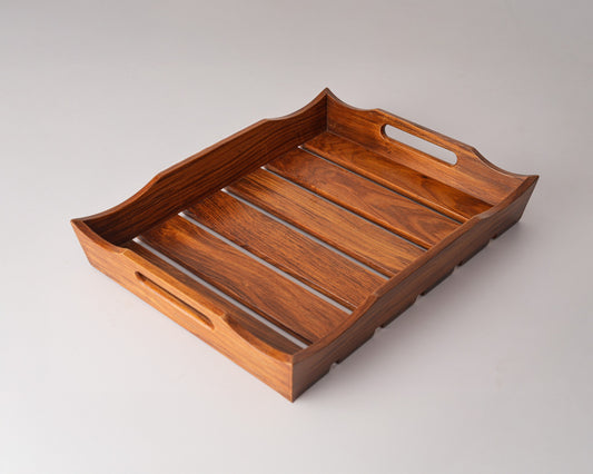 Slatted Handled Tray
