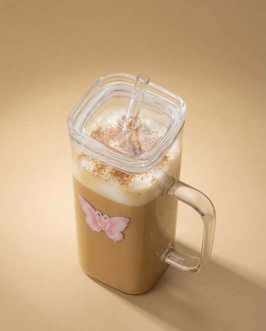 Butterfly Sip Glass Mug