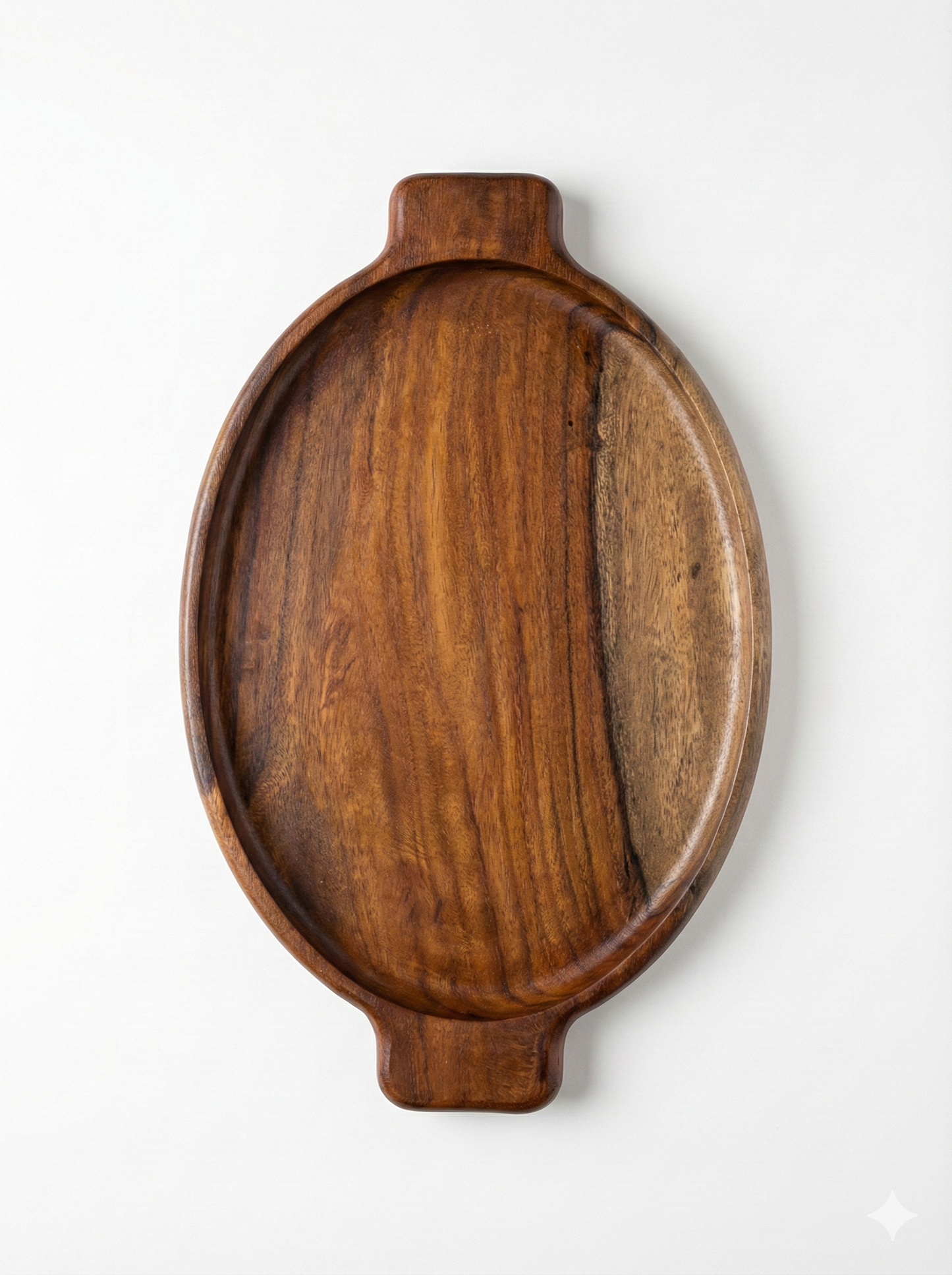 Linea Oval Wood Tray