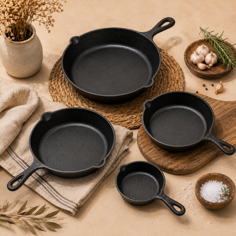 Complete Cast Iron Skillet Set