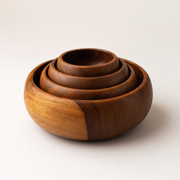 Bombeh Wooden Bowl Set of 4