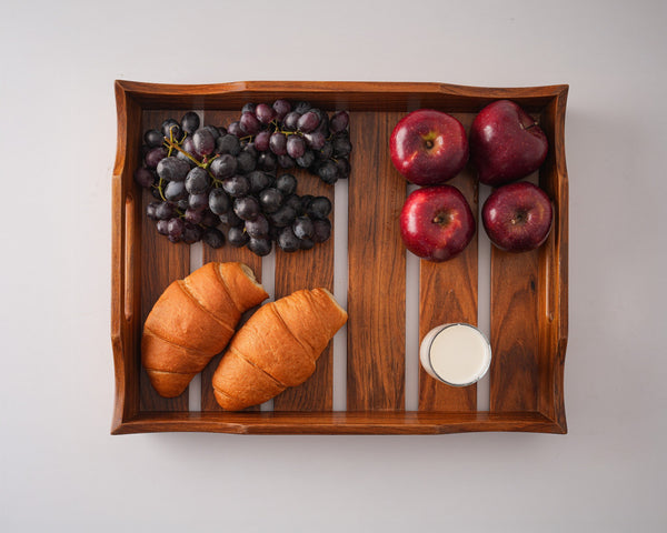 Slatted Handled Tray