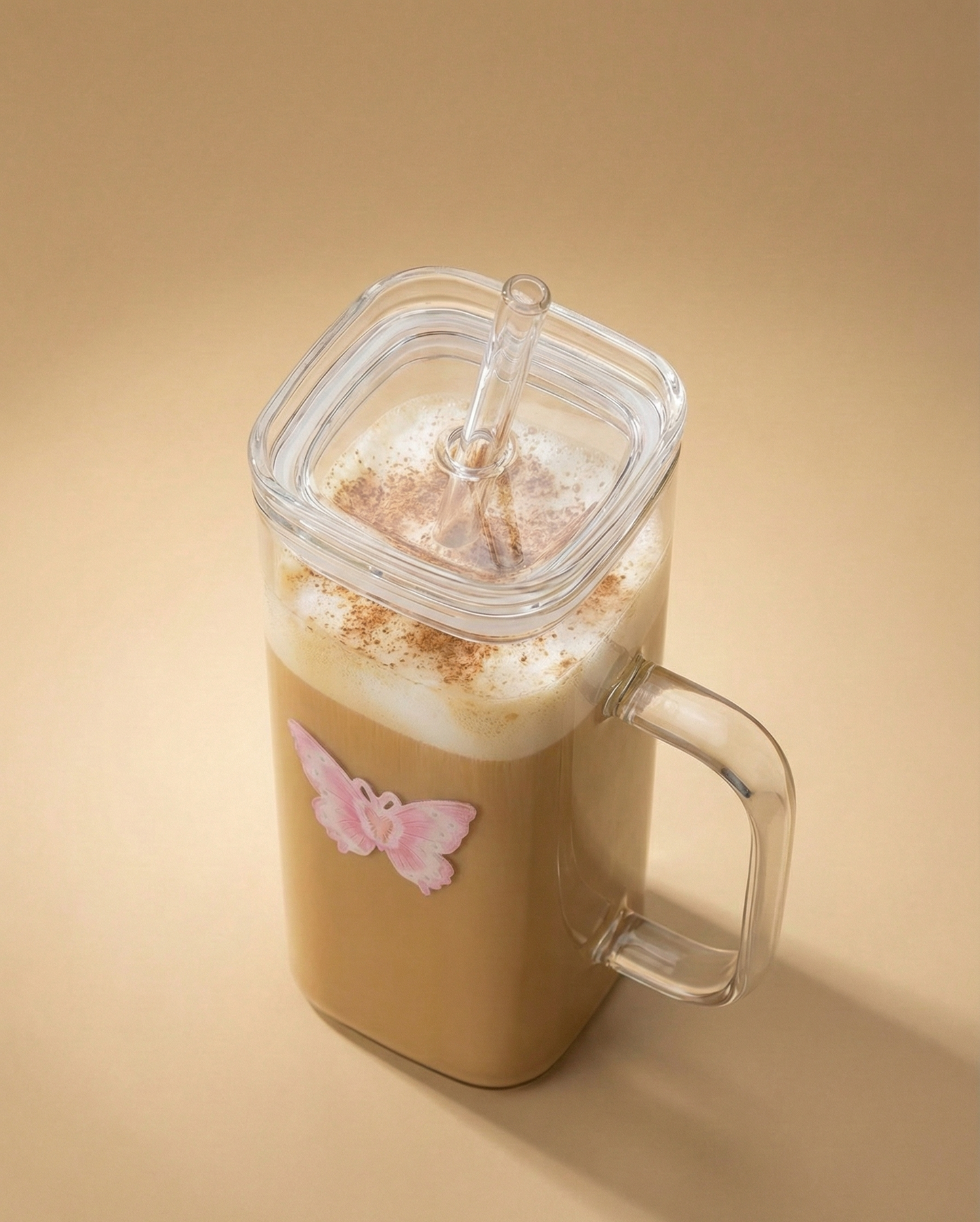 Butterfly Sip Glass Mug