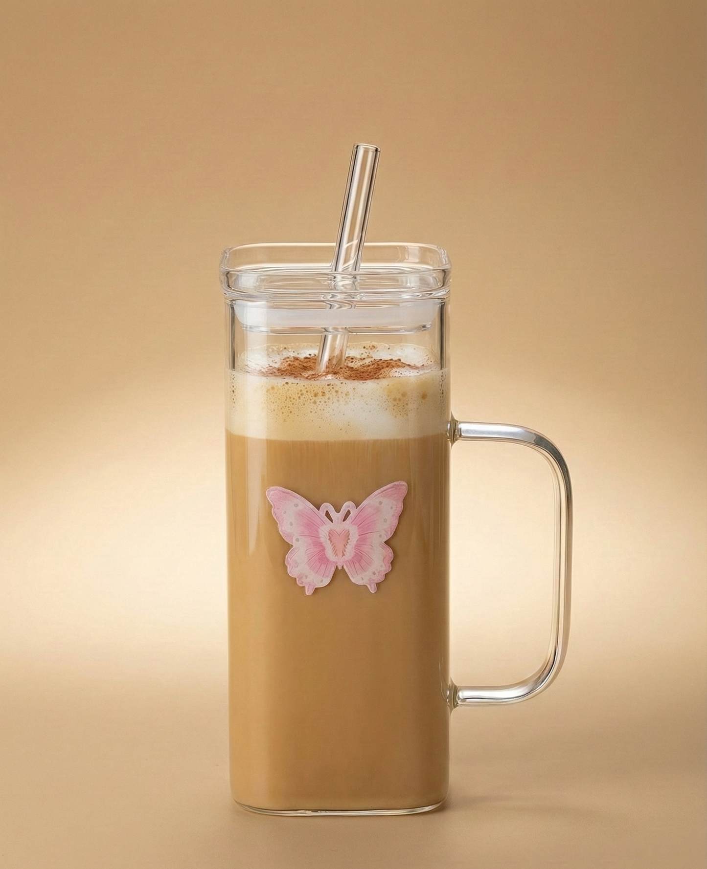 Butterfly Sip Glass Mug