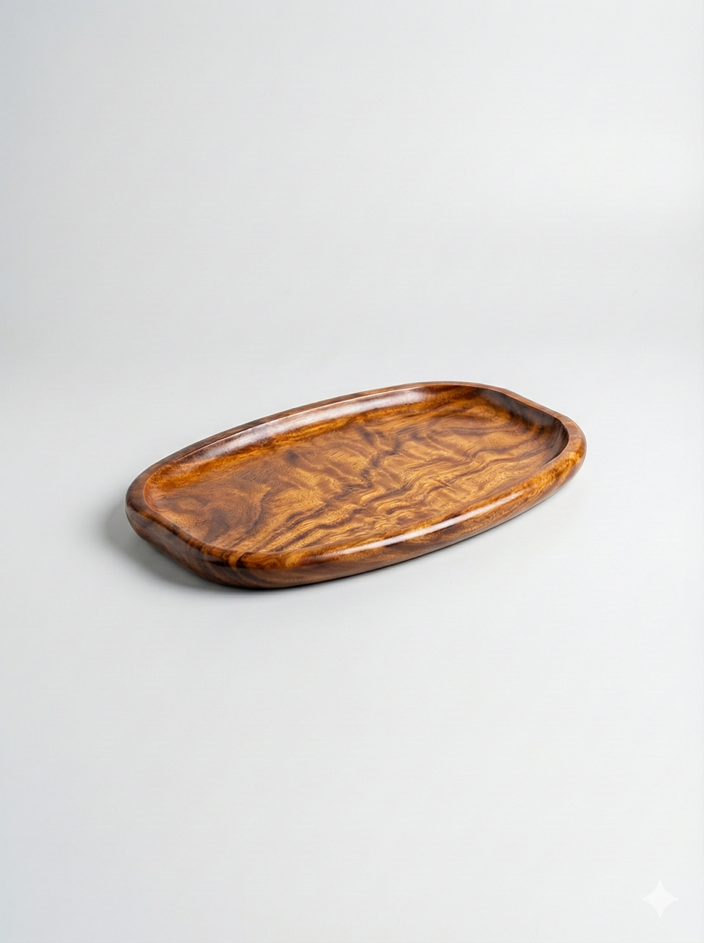 Oval Wooden Nuts Tray