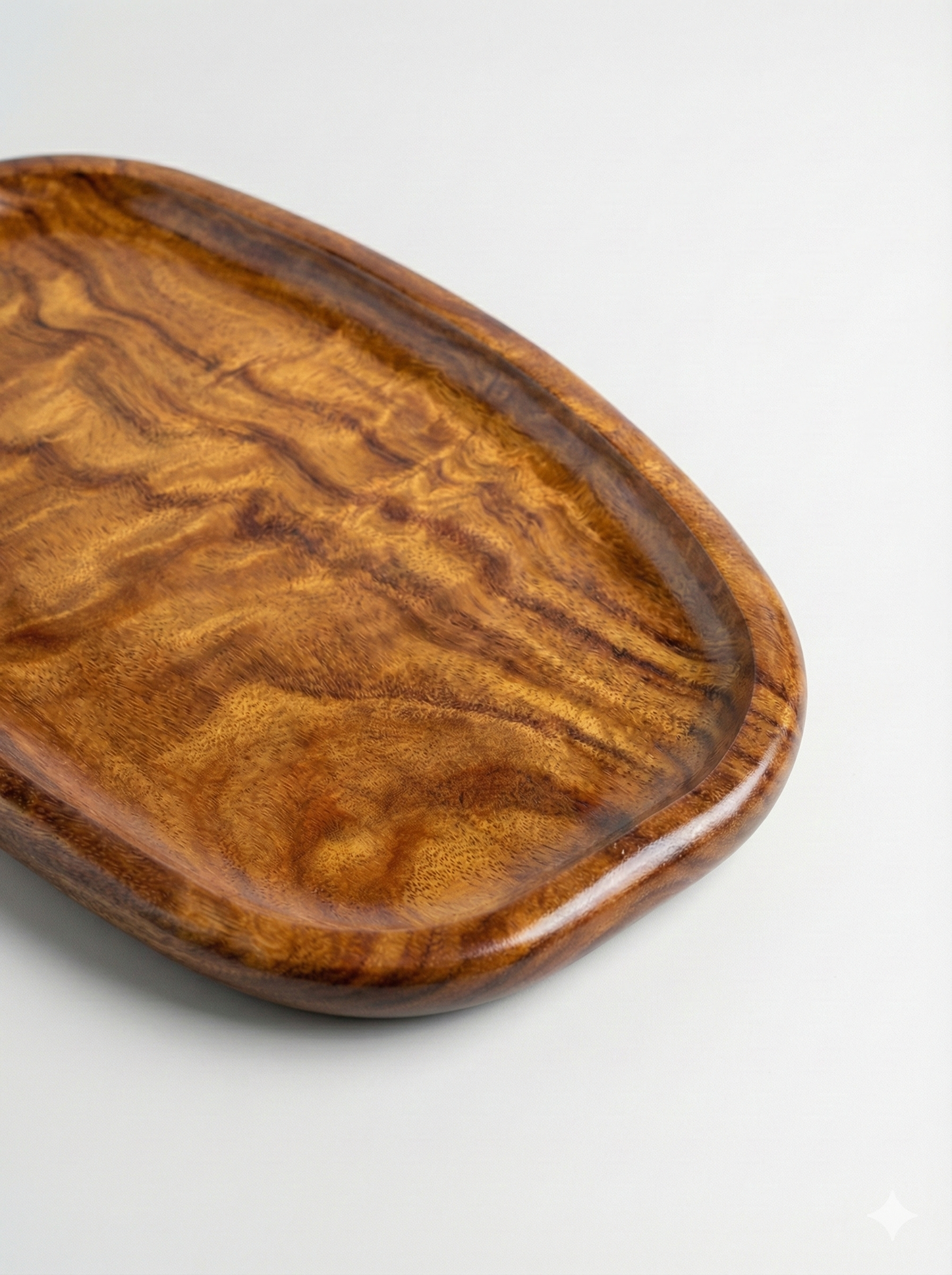 Oval Wooden Nuts Tray
