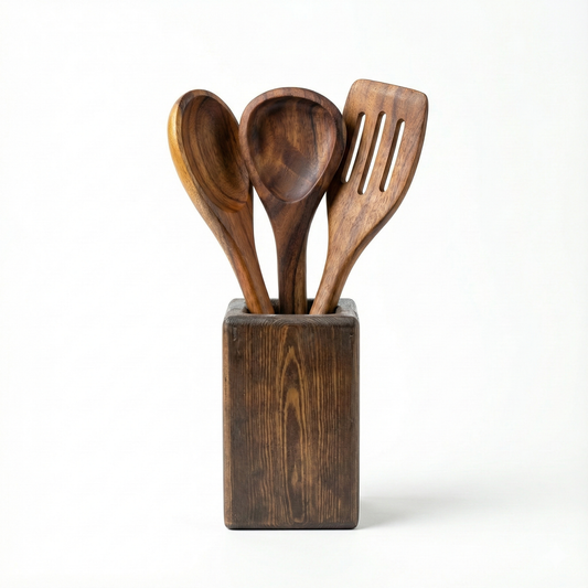 Rustic Spoons Holder