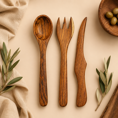 Wooden Utensil Trio