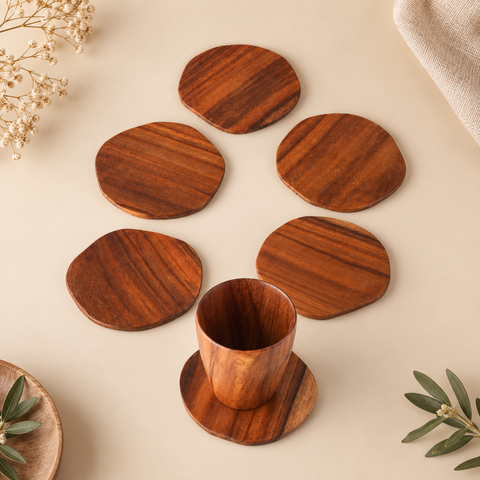 Organic Wood Coasters